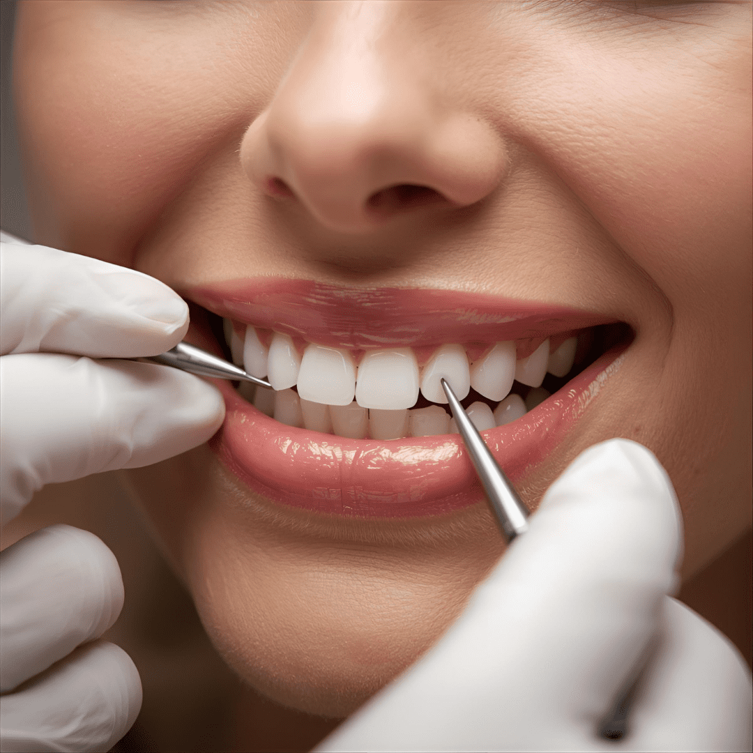 Çayırova implant diş taktırma işlemi yaptırmak için Özel Adnan Coşkun Diş Polikliniği' ne gelmiş bir hastanın Çayırova implant diş uygulaması sonrasında Çayırova zirkonyum kaplama dişler ile görüntüsü