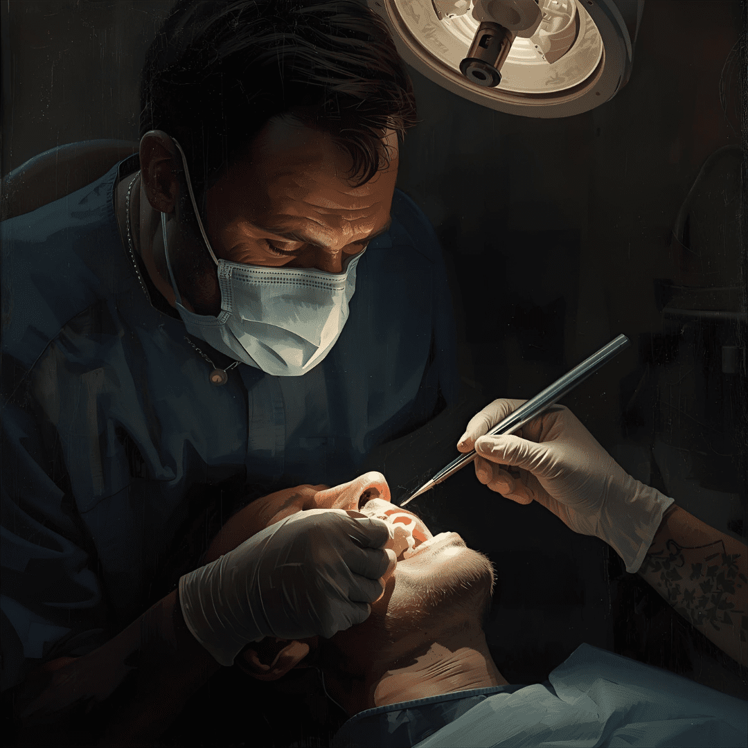 Adnan Coşkun Çayırova Ağız ve Diş Sağlığı Polikliniği  ile çayırova'da diş çekim işlemi yaptıran bir erkeğin gömülü diş çektirme tedavisi 