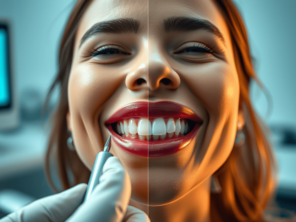 Gebze gülüş tasarımı yapan klinikler arasında Adnan Coşkun Diş Polikliniği ile smile design uygulaması yaptırmış bir erkek görseli temsili